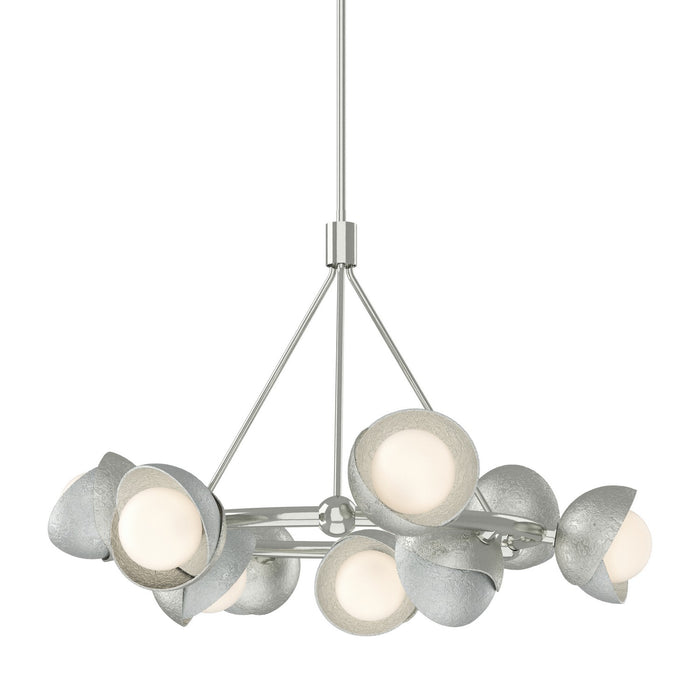Hubbardton Forge 131068-SKT-MULT-85-82-GG0711 Nine Light Pendant, Sterling