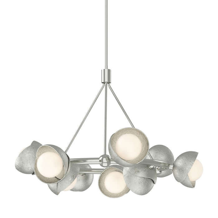 Hubbardton Forge 131068-SKT-MULT-85-85-GG0711 Nine Light Pendant, Sterling