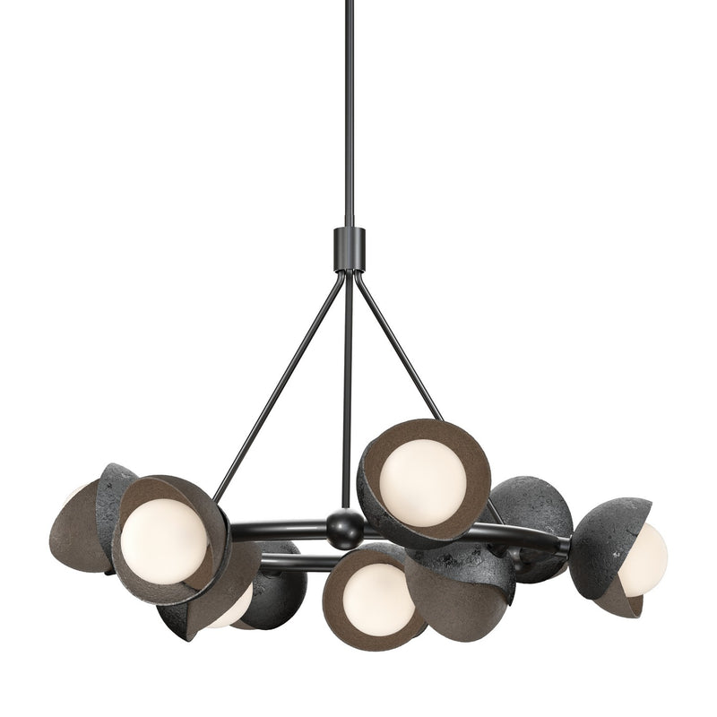 Hubbardton Forge 131068-SKT-MULT-89-05-GG0711 Nine Light Pendant, Ink