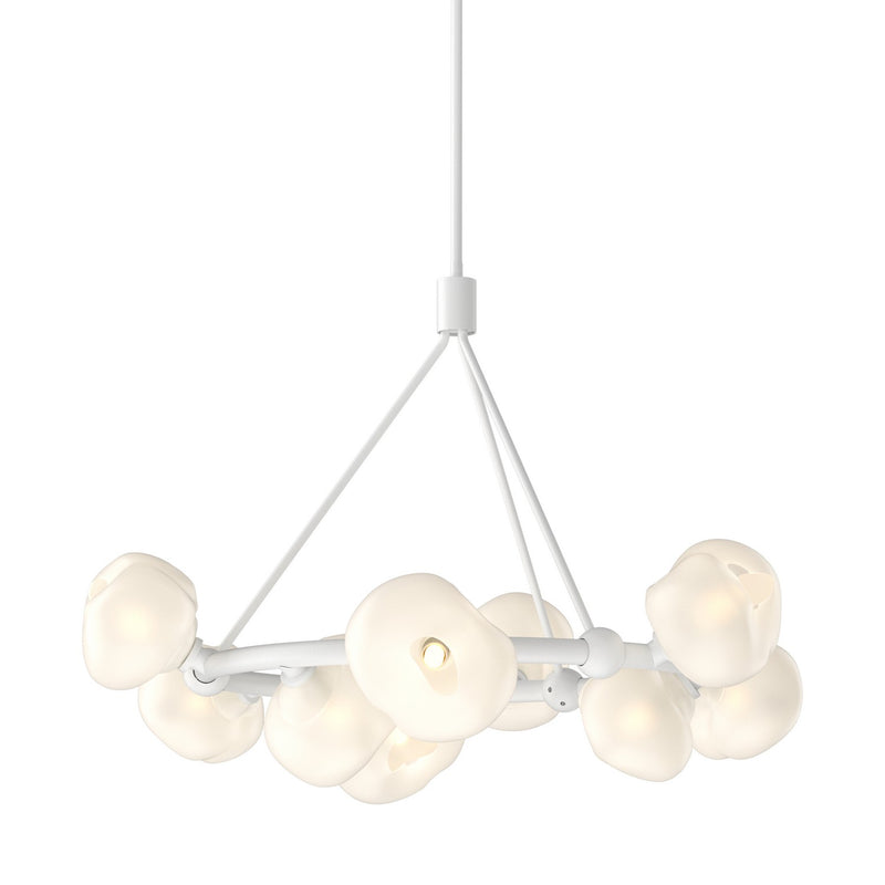 Hubbardton Forge 131069-SKT-MULT-02-FD0710 Nine Light Pendant, White