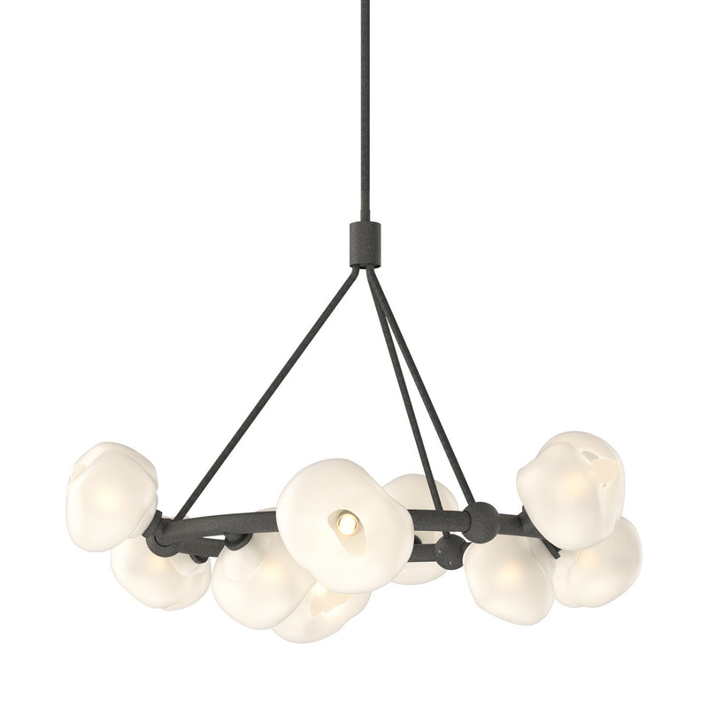 Hubbardton Forge 131069-SKT-MULT-20-FD0710 Nine Light Pendant, Natural Iron