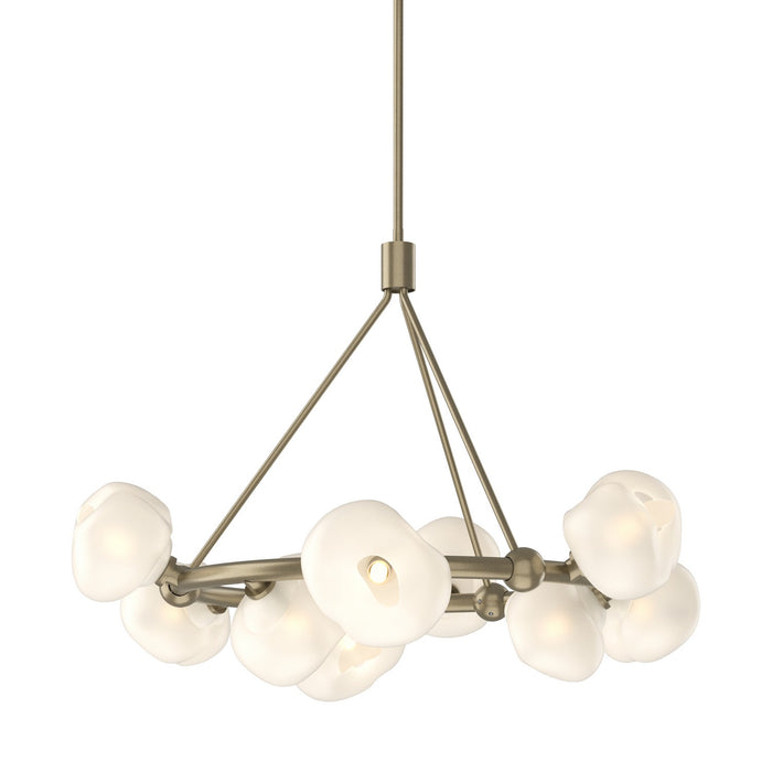 Hubbardton Forge 131069-SKT-MULT-84-FD0710 Nine Light Pendant, Soft Gold