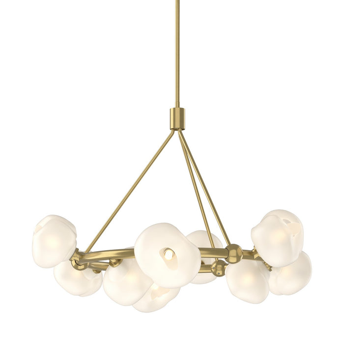 Hubbardton Forge 131069-SKT-MULT-86-FD0710 Nine Light Pendant, Modern Brass