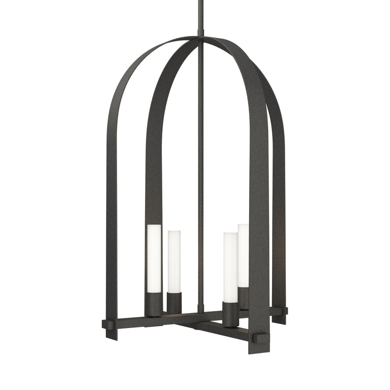 Hubbardton Forge 131070-SKT-MULT-20-FD0462 Four Light Pendant, Natural Iron