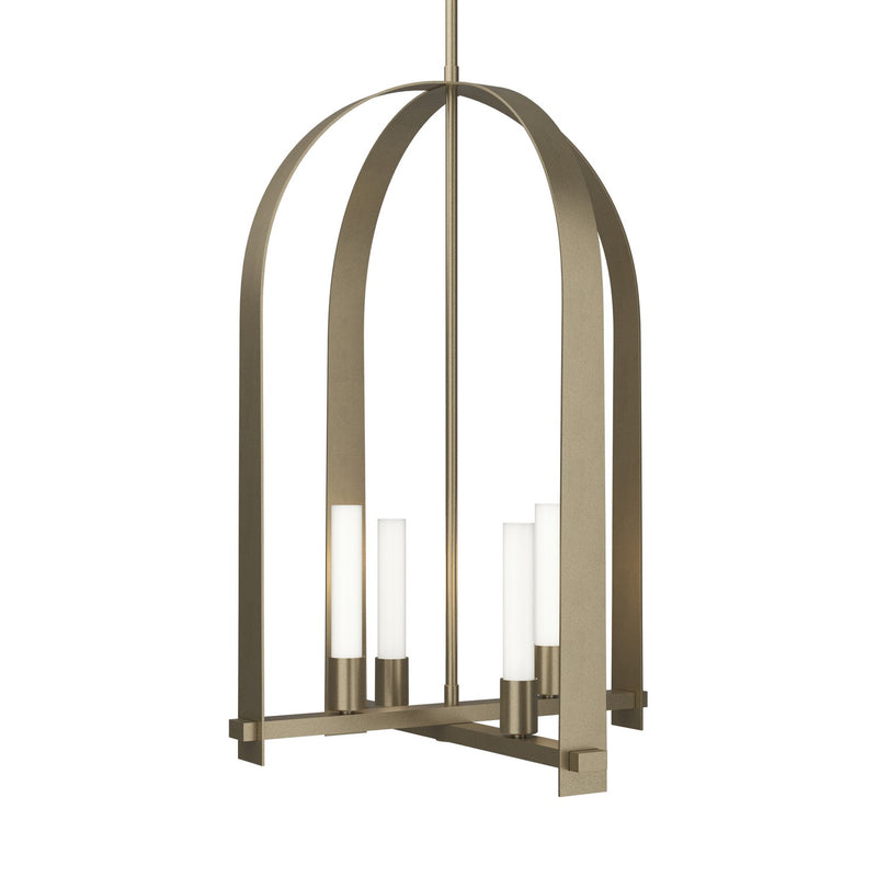 Hubbardton Forge 131070-SKT-MULT-84-FD0462 Four Light Pendant, Soft Gold