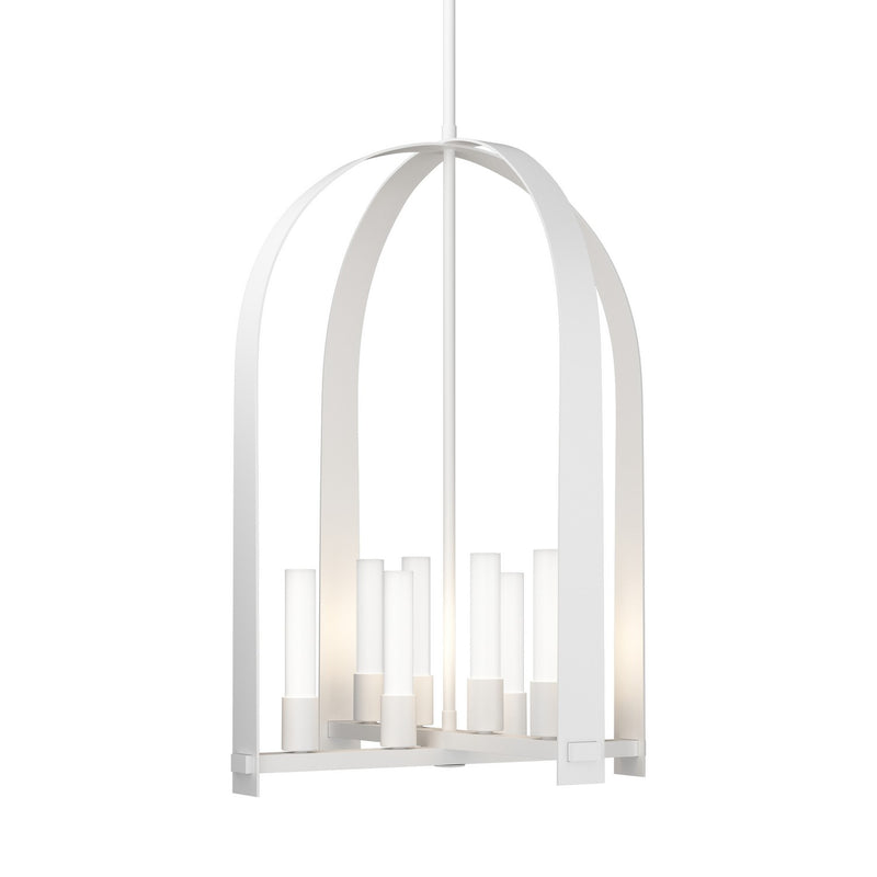 Hubbardton Forge 131071-SKT-MULT-02-FD0611 Eight Light Pendant, White