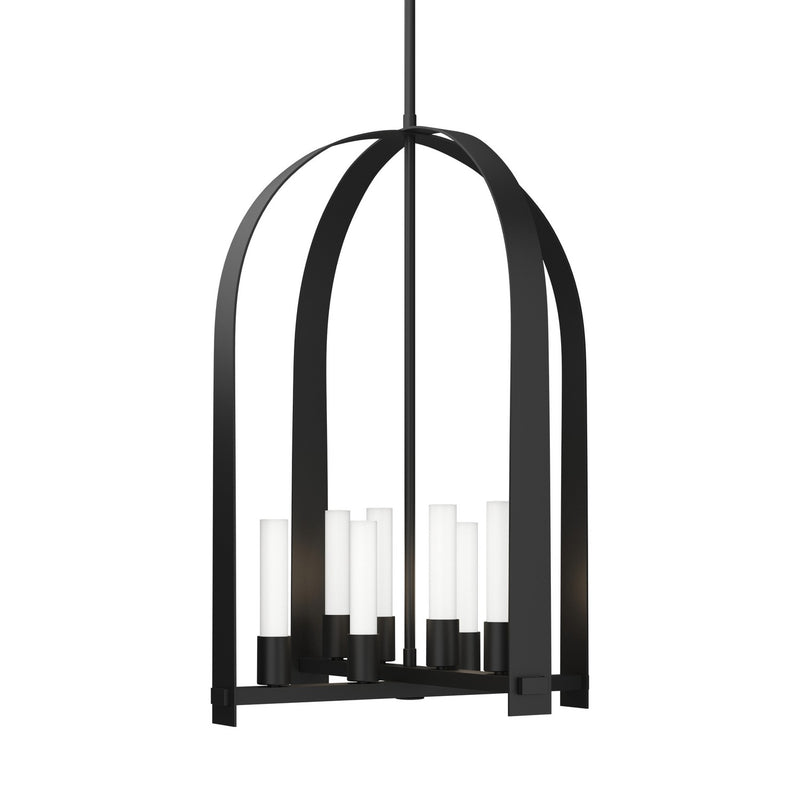 Hubbardton Forge 131071-SKT-MULT-10-FD0611 Eight Light Pendant, Black