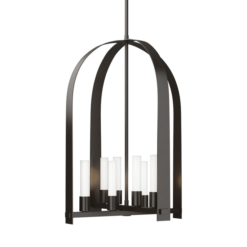 Hubbardton Forge 131071-SKT-MULT-14-FD0611 Eight Light Pendant, Oil Rubbed Bronze