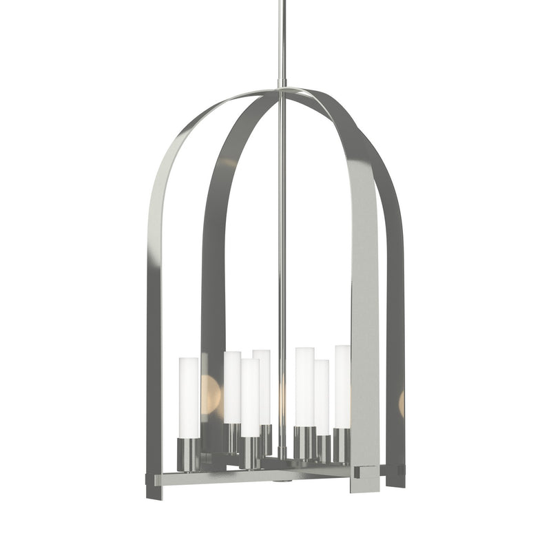 Hubbardton Forge 131071-SKT-MULT-85-FD0611 Eight Light Pendant, Sterling