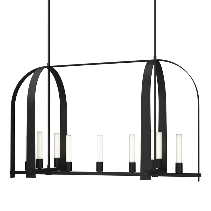 Hubbardton Forge 131075-SKT-MULT-10-FD0462 Nine Light Pendant, Black