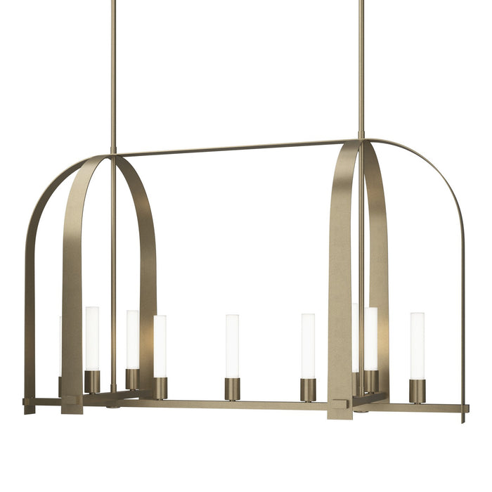 Hubbardton Forge 131075-SKT-MULT-84-FD0462 Nine Light Pendant, Soft Gold