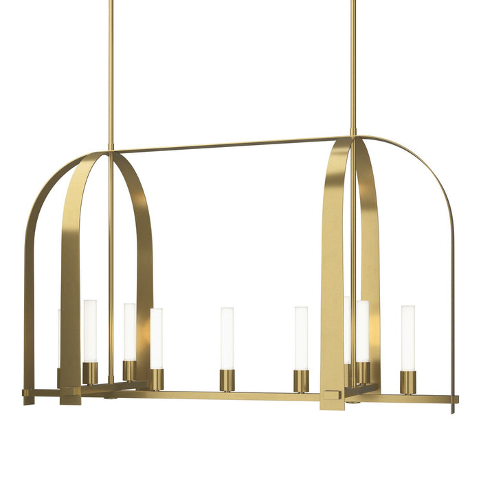 Hubbardton Forge 131075-SKT-MULT-86-FD0462 Nine Light Pendant, Modern Brass