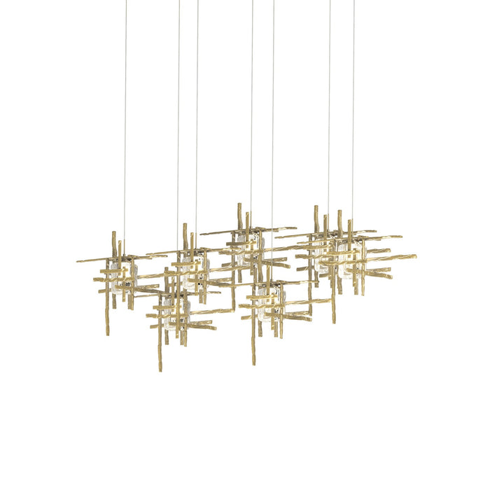 Hubbardton Forge 131095-SKT-LONG-86-II0728 LED Pendant, Modern Brass