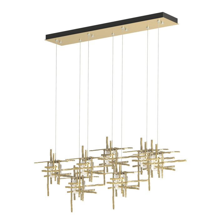 Hubbardton Forge 131095-SKT-STND-86-II0728 LED Pendant, Modern Brass