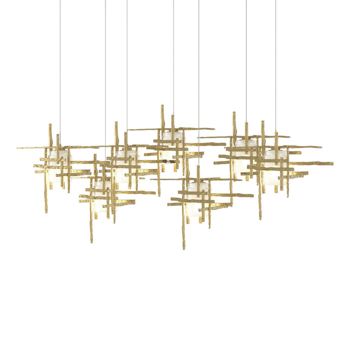 Hubbardton Forge 131096-SKT-LONG-86-YC0305 LED Pendant, Modern Brass