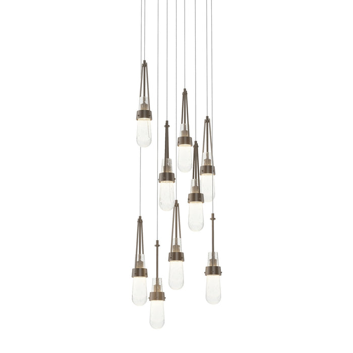 Hubbardton Forge 131100-SKT-LONG-05-YG0434 LED Pendant, Bronze