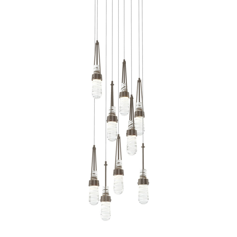 Hubbardton Forge 131100-SKT-LONG-05-YJ0434 LED Pendant, Bronze