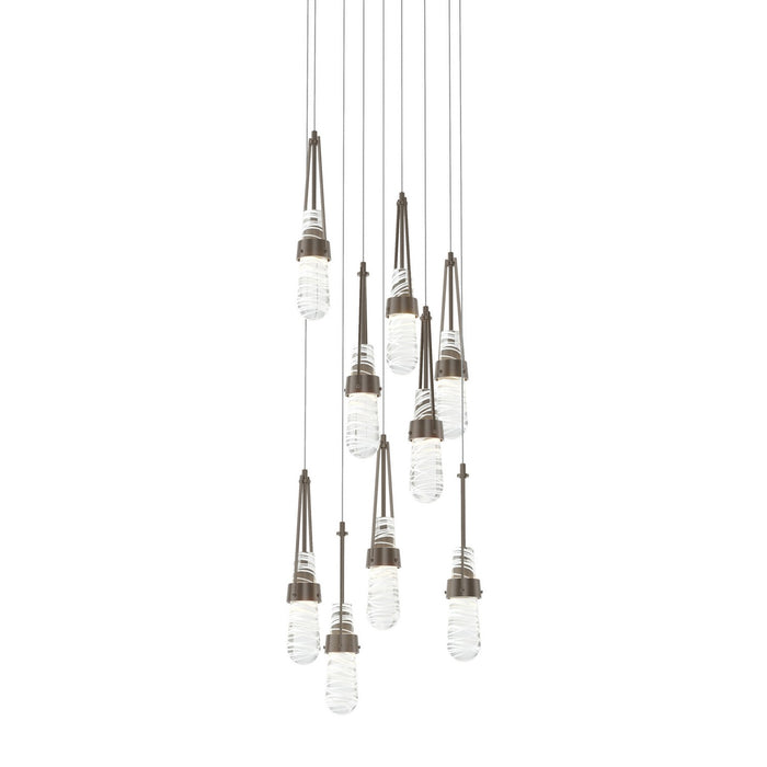 Hubbardton Forge 131100-SKT-LONG-05-YJ0434 LED Pendant, Bronze