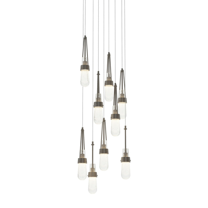 Hubbardton Forge 131100-SKT-LONG-07-YG0434 LED Pendant, Dark Smoke