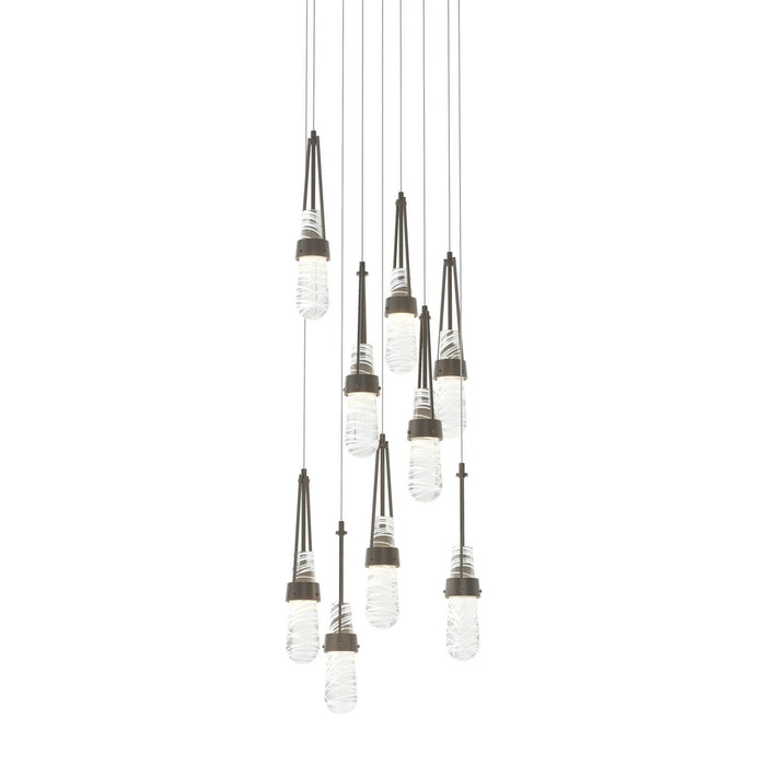 Hubbardton Forge 131100-SKT-LONG-07-YJ0434 LED Pendant, Dark Smoke