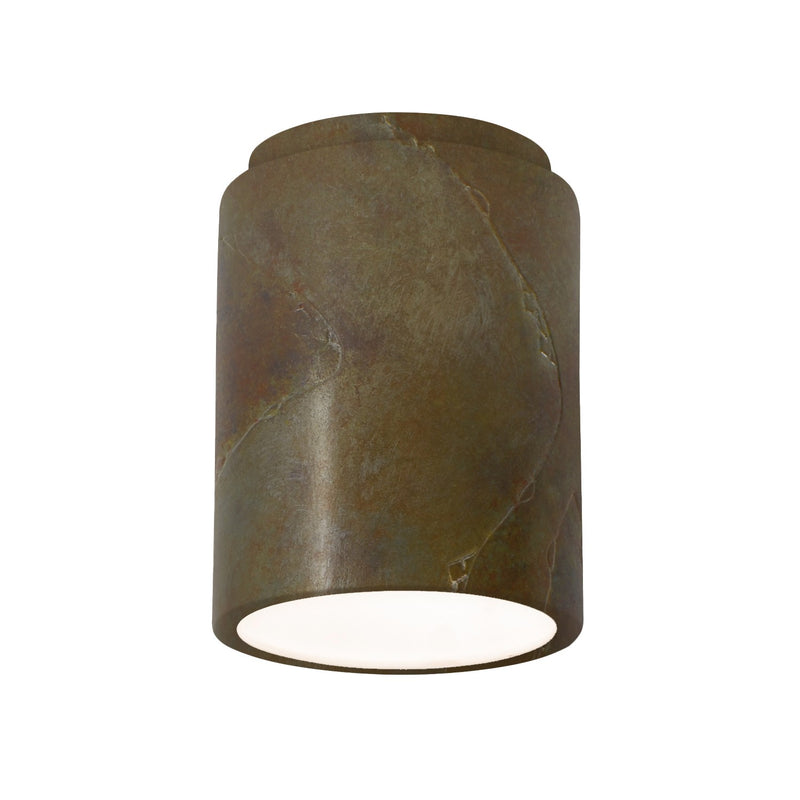 Justice Designs CER-6100-SLTR Flush-Mount, Tierra Red Slate