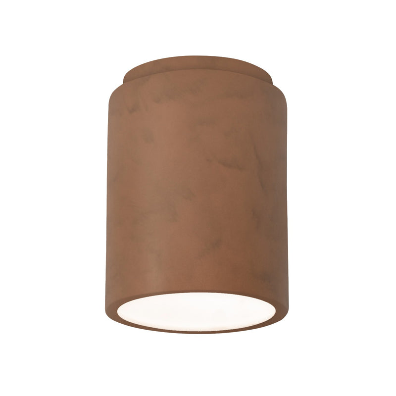 Justice Designs CER-6100-TERA Flush-Mount, Terra Cotta