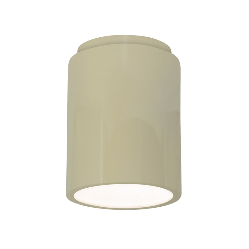 Justice Designs CER-6100-VAN-LED1-1000 LED Flush-Mount, Vanilla (Gloss)