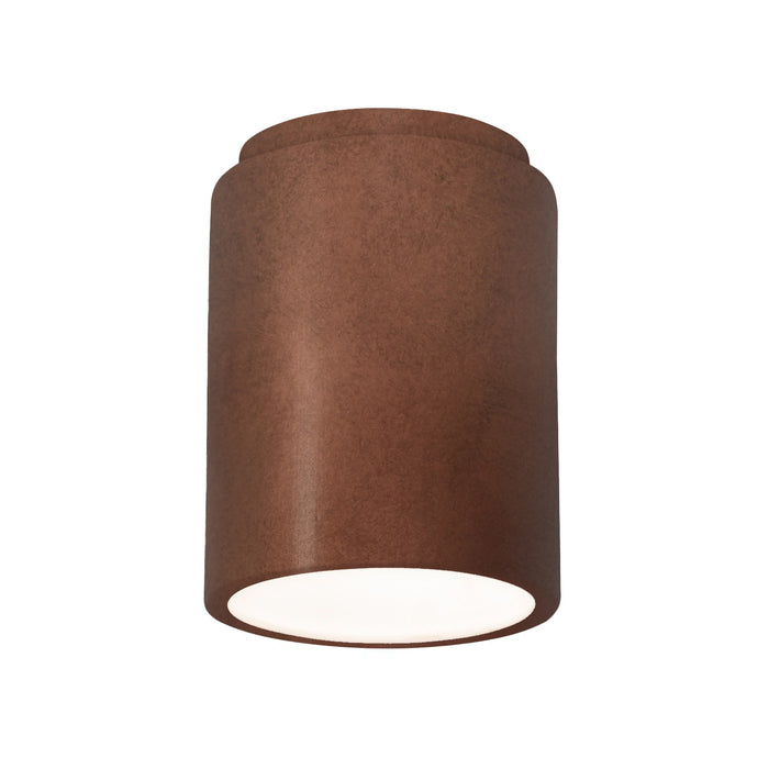Justice Designs CER-6100W-ANTC-LED1-1000 LED Flush-Mount, Antique Copper