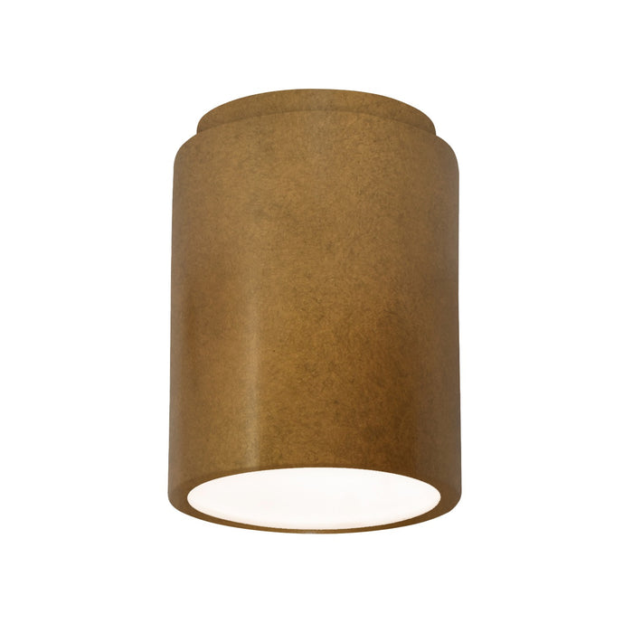 Justice Designs CER-6100W-ANTG-LED1-1000 LED Flush-Mount, Antique Gold