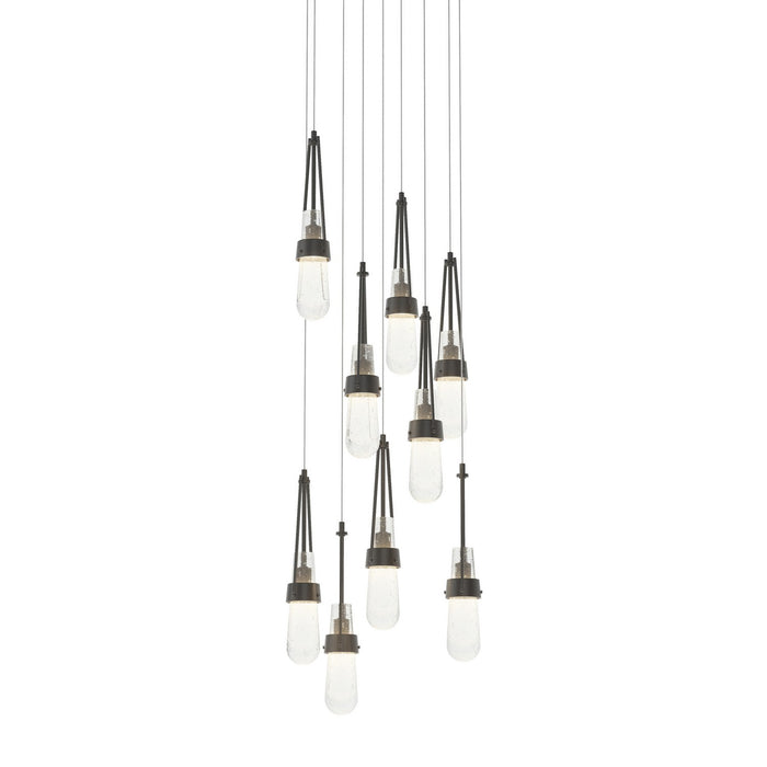 Hubbardton Forge 131100-SKT-LONG-10-YG0434 LED Pendant, Black