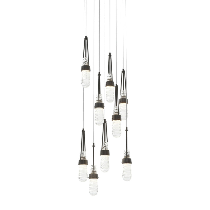 Hubbardton Forge 131100-SKT-LONG-10-YJ0434 LED Pendant, Black