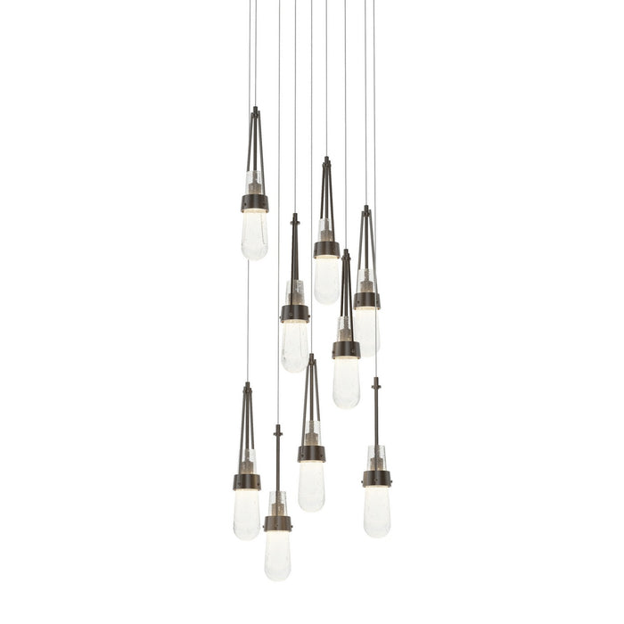 Hubbardton Forge 131100-SKT-LONG-14-YG0434 LED Pendant, Oil Rubbed Bronze
