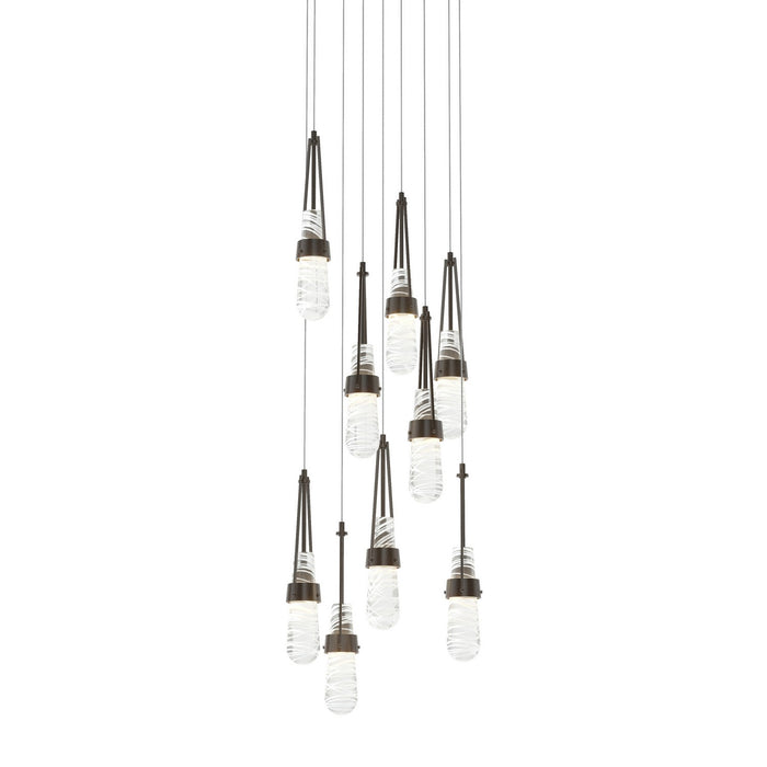Hubbardton Forge 131100-SKT-LONG-14-YJ0434 LED Pendant, Oil Rubbed Bronze
