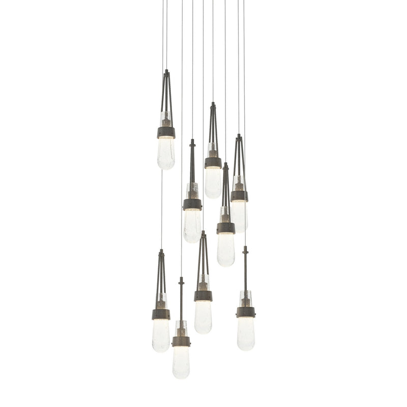 Hubbardton Forge 131100-SKT-LONG-20-YG0434 LED Pendant, Natural Iron