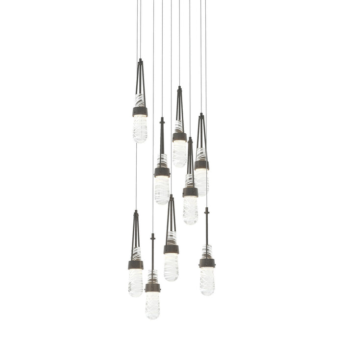 Hubbardton Forge 131100-SKT-LONG-20-YJ0434 LED Pendant, Natural Iron