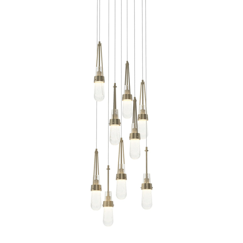 Hubbardton Forge 131100-SKT-LONG-84-YG0434 LED Pendant, Soft Gold