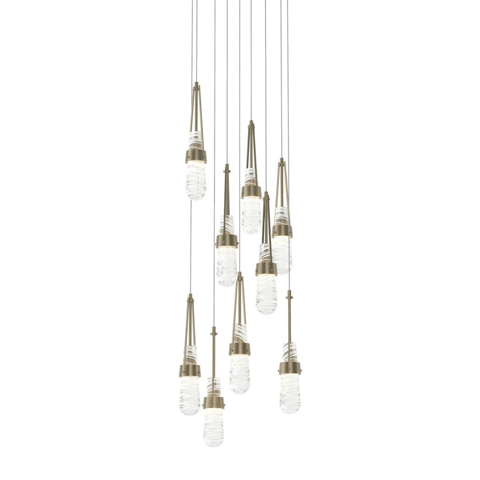 Hubbardton Forge 131100-SKT-LONG-84-YJ0434 LED Pendant, Soft Gold