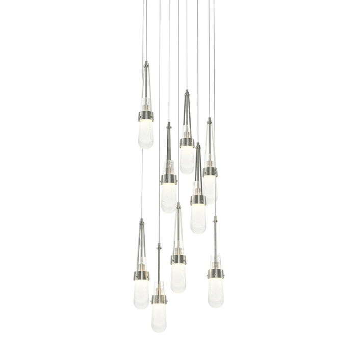 Hubbardton Forge 131100-SKT-LONG-85-YG0434 LED Pendant, Sterling