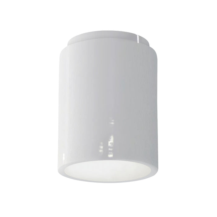 Justice Designs CER-6100-WHT-LED1-1000 LED Flush-Mount, Gloss White