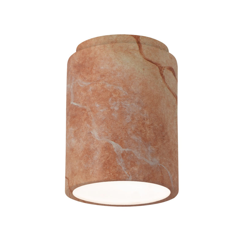 Justice Designs CER-6100W-STOA-LED1-1000 LED Flush-Mount, Agate Marble