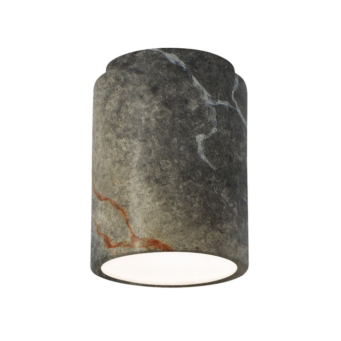 Justice Designs CER-6100W-STOS Flush-Mount, Slate Marble