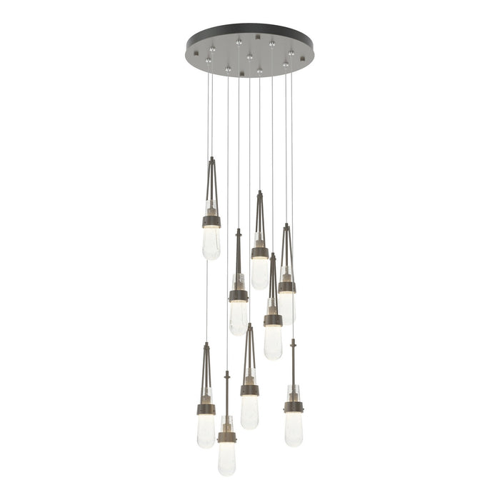 Hubbardton Forge 131100-SKT-STND-07-YG0434 LED Pendant, Dark Smoke