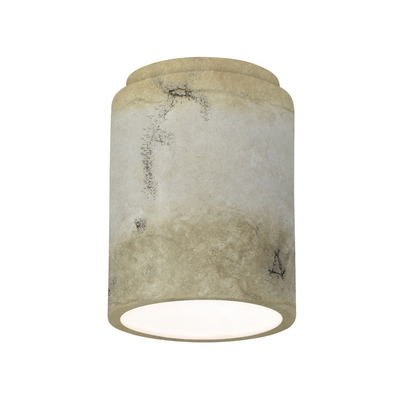 Justice Designs CER-6100W-TRAG-LED1-1000 LED Flush-Mount, Greco Travertine