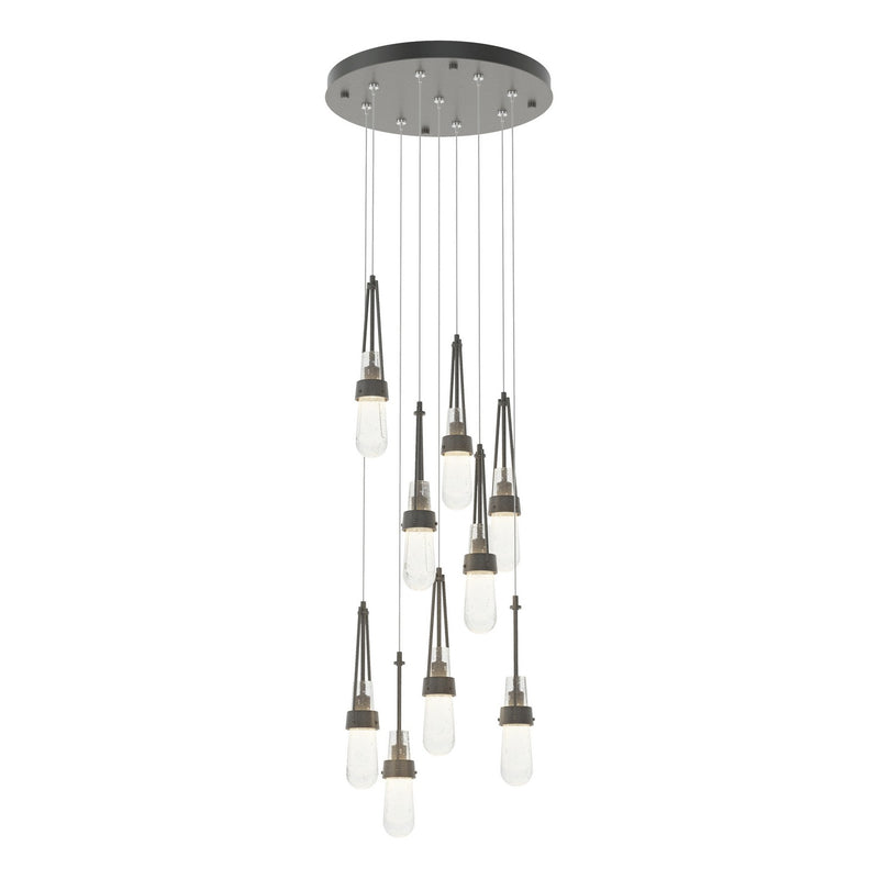 Hubbardton Forge 131100-SKT-STND-20-YG0434 LED Pendant, Natural Iron