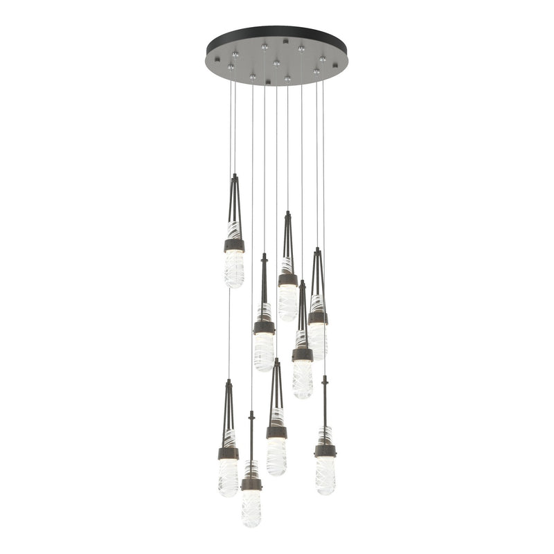 Hubbardton Forge 131100-SKT-STND-20-YJ0434 LED Pendant, Natural Iron