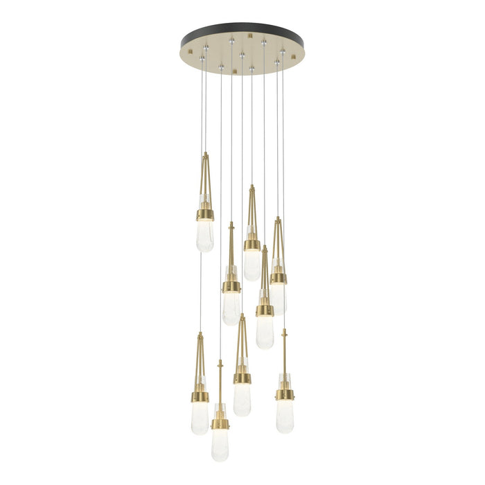 Hubbardton Forge 131100-SKT-STND-86-YG0434 LED Pendant, Modern Brass