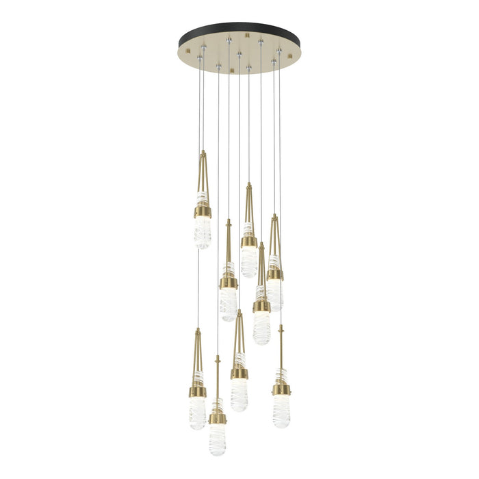 Hubbardton Forge 131100-SKT-STND-86-YJ0434 LED Pendant, Modern Brass