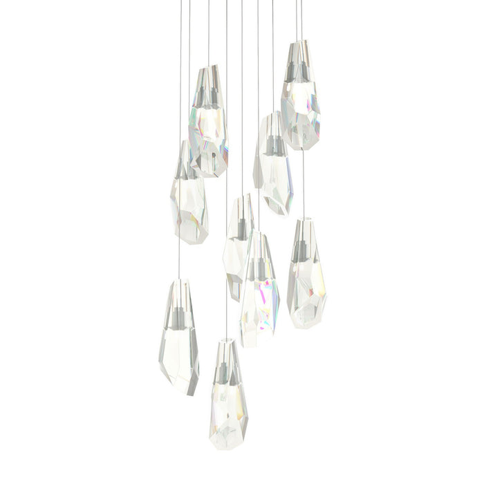 Hubbardton Forge 131101-SKT-LONG-82-CR LED Pendant, Vintage Platinum