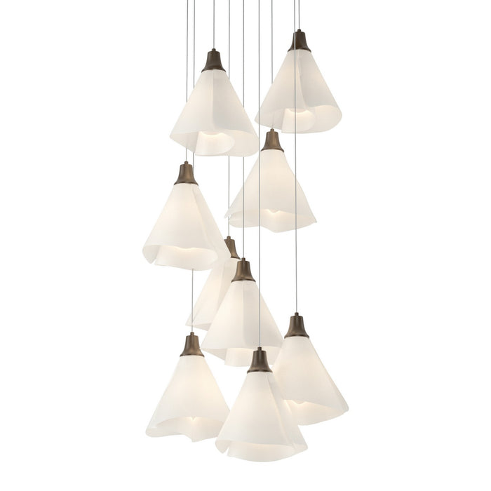 Hubbardton Forge 131102-SKT-LONG-05-SH1987 LED Pendant, Bronze