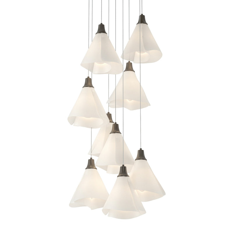 Hubbardton Forge 131102-SKT-LONG-07-SH1987 LED Pendant, Dark Smoke